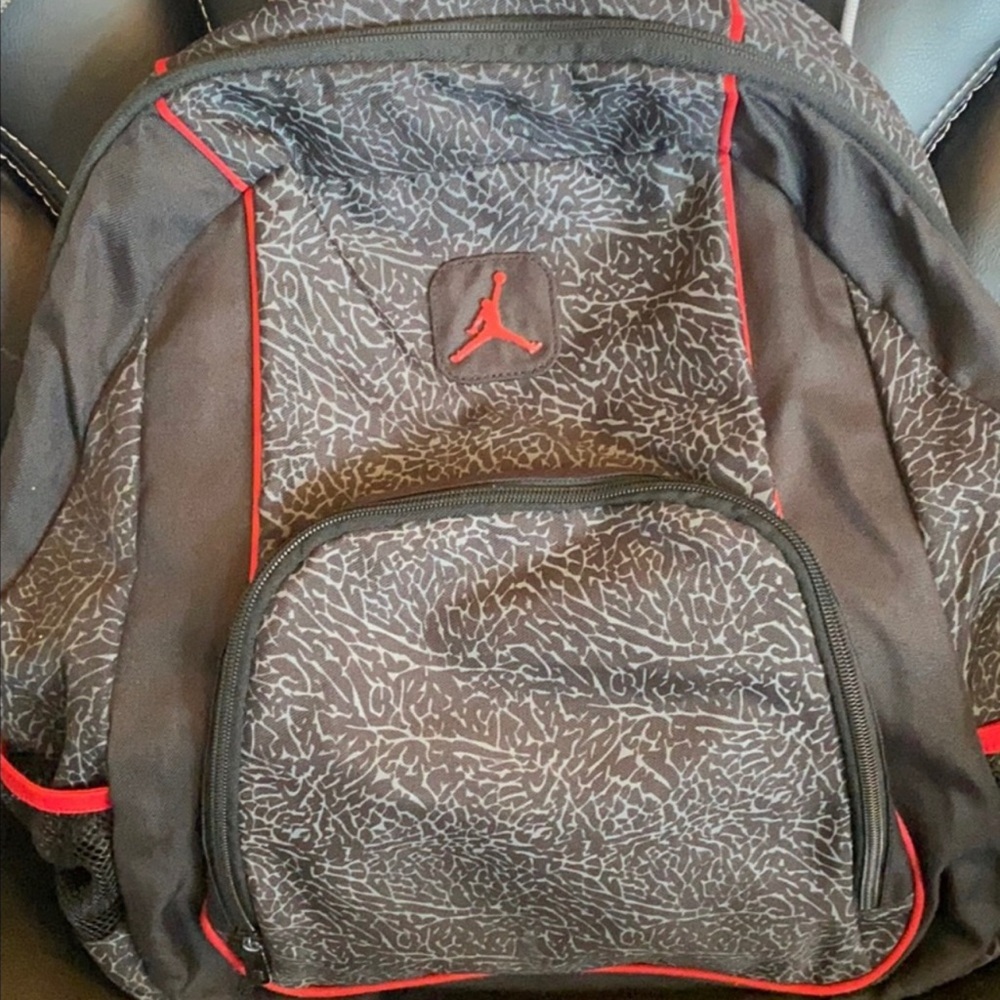 Air Jordan Red/Black/Gray Bookbag
